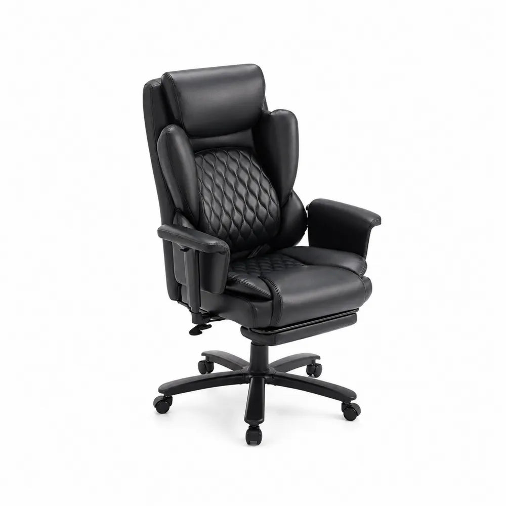 Bürostuhl Schwarz Kunstleder