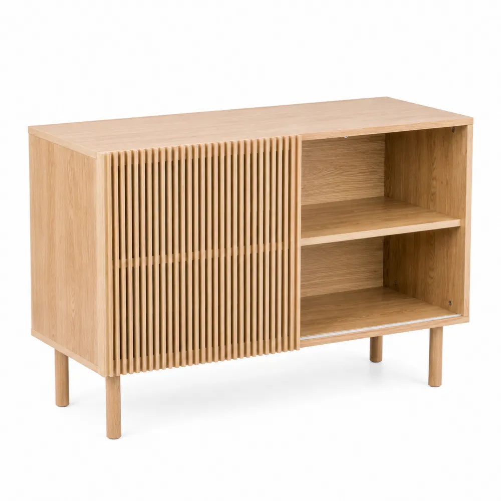Eichenholz Sideboard mit Schiebetür