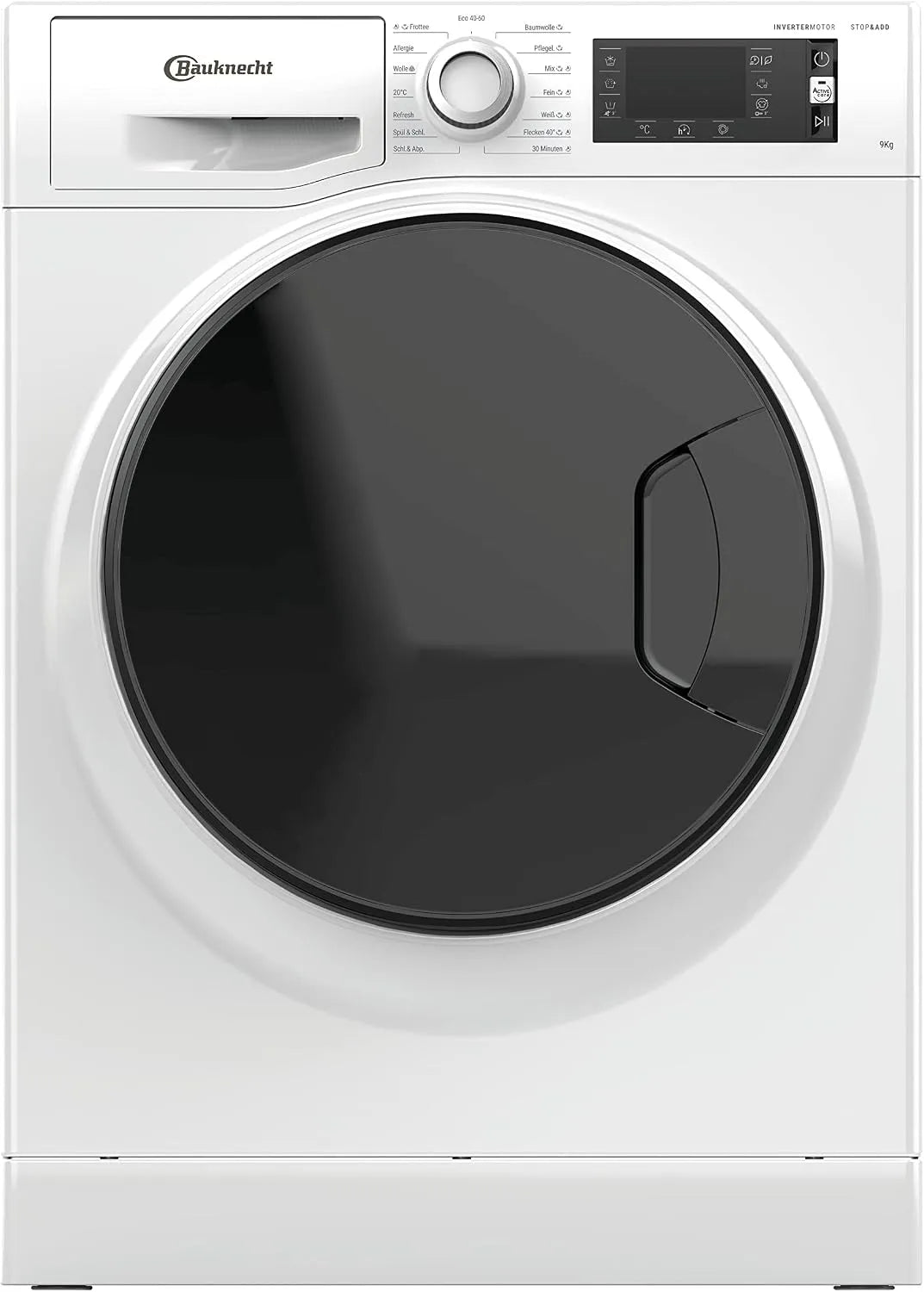 Bauknecht Waschmaschine 9AA 1400 A-20, WM Elite, min, ActiveCareColor+, SteamRefresh, Gewicht 9 kg, Volle Ladung 45Min., Energieeffizienzklasse A