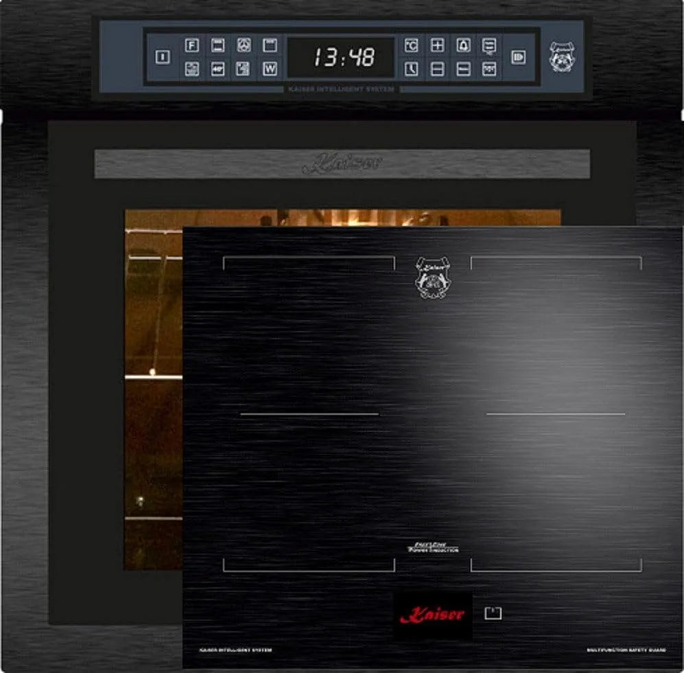 Backofen EH 6306 N KCT 6140 FI KAISER, 60 cm mit Induktionskochfeld 60 cm FREE ZONE mit 2 FLEX Induktions-Zonen TFT Display RS