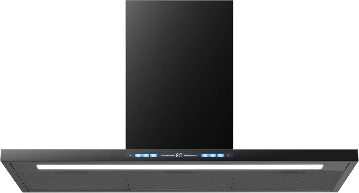 Dunstabzugshaube WT3-90-A++BR Wolkenstein, nur 66 dB, 90cm Breite, in Schwarz