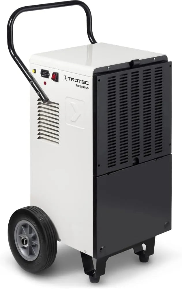 Trotec Luftentfeuchter TTK 380 ECO, 1000 m³, Leistung 80 L/Tag, Fläche 400 m², für große Räume, Bautrockner