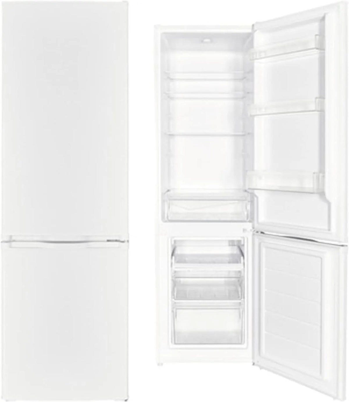 PKM Kühl-Gefrierkombination KG262W-M, Kühlteil 191L, 4**** Gefrierfach, 172 kWh, Sparsame LED-Beleuchtung, Fassungsvermögen 262L Nutzinhalt, Jahr