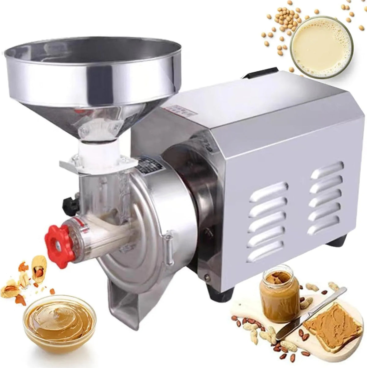 2800 Erdnussbuttermaschine, min Und 40 Kg, h Hoher Effizienz, Leistung 2200 W Elektrische Getreidemühle Für Den Gewerblichen Gebrauch