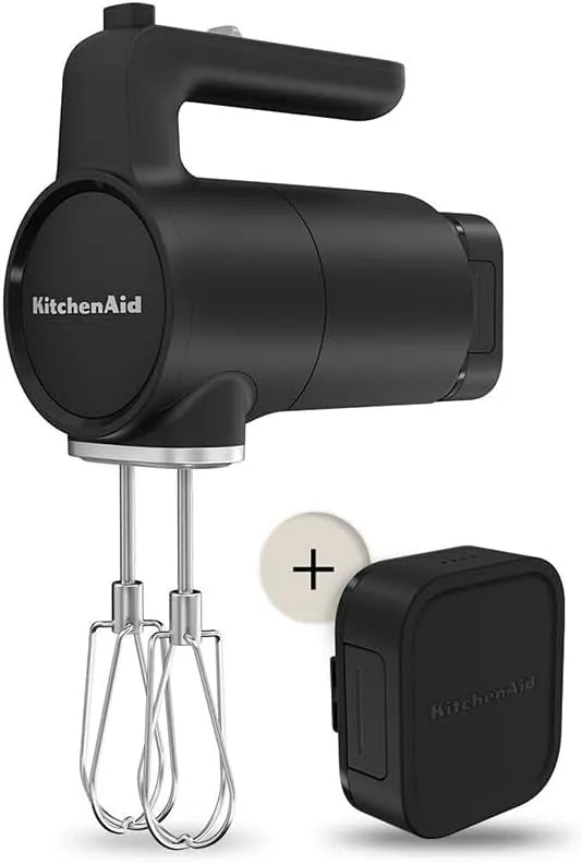 KitchenAid Mit 7 Geschwindigkeitsstufen und soft start, Handmixer kabellos, akkubetrieben, 60 Minuten Nutzungsdauer pro Ladung, Go Cordless