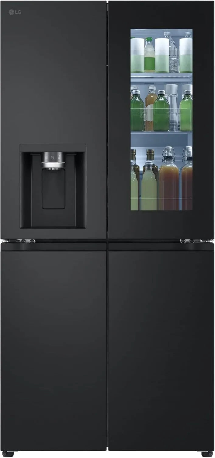 LG Kühlschrank GMG861EPAE, Smart Inverter Kompressor, Fassungsvermögen 508 L, InstaView SLIM Multi-Door, Energieklasse E, mit Gefrierfach, Eis