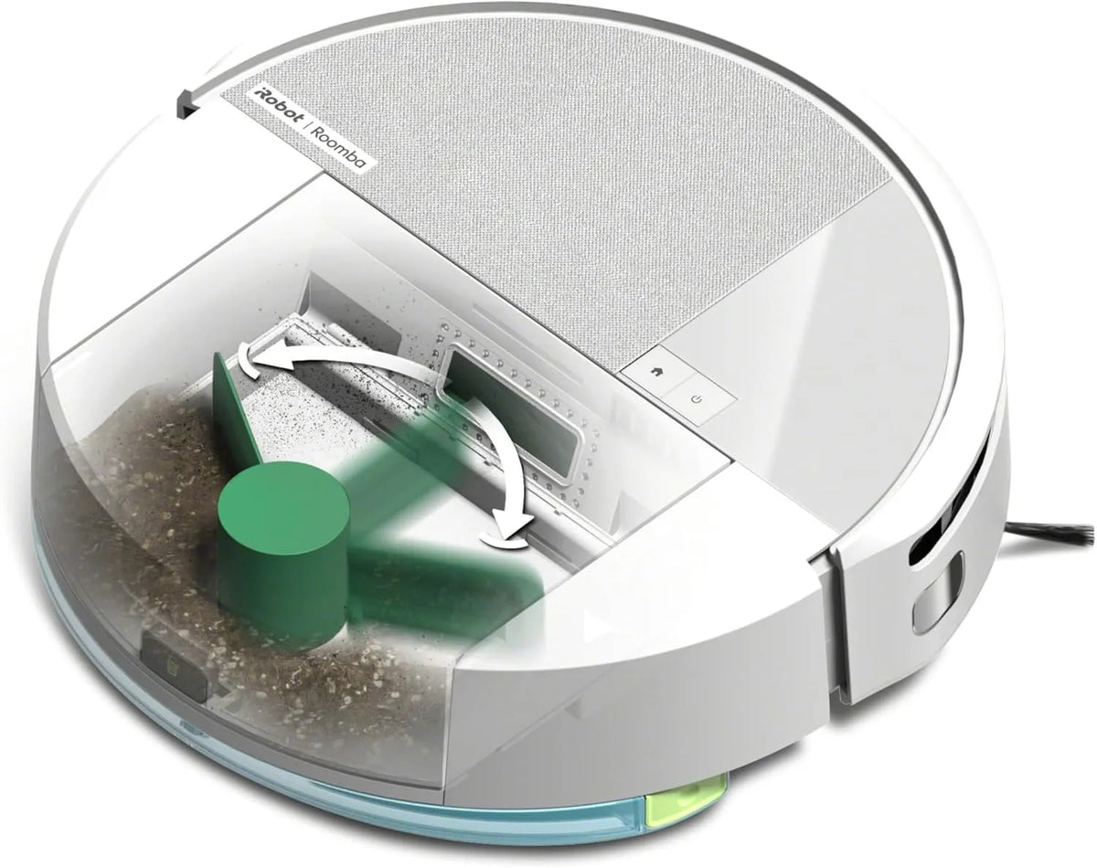Saugroboter, iRobot Roomba 205 DustCompactor Combo, kein Entleeren für 60 Tage, Automatische Staubverdichtung im Roboter, Beutellose, Wischen, LiDAR