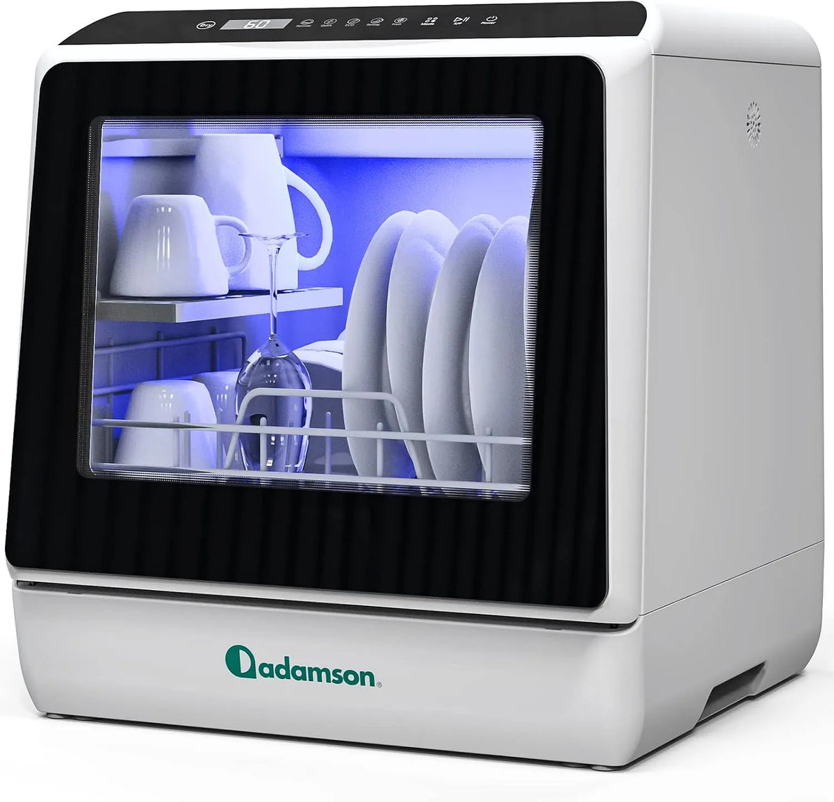 Geschirrspüler A30 NEU 2023 Adamson Mini, Mini mit 5 Reinigungsprogrammen, 5-Jahre Support, kleine Spülmaschine