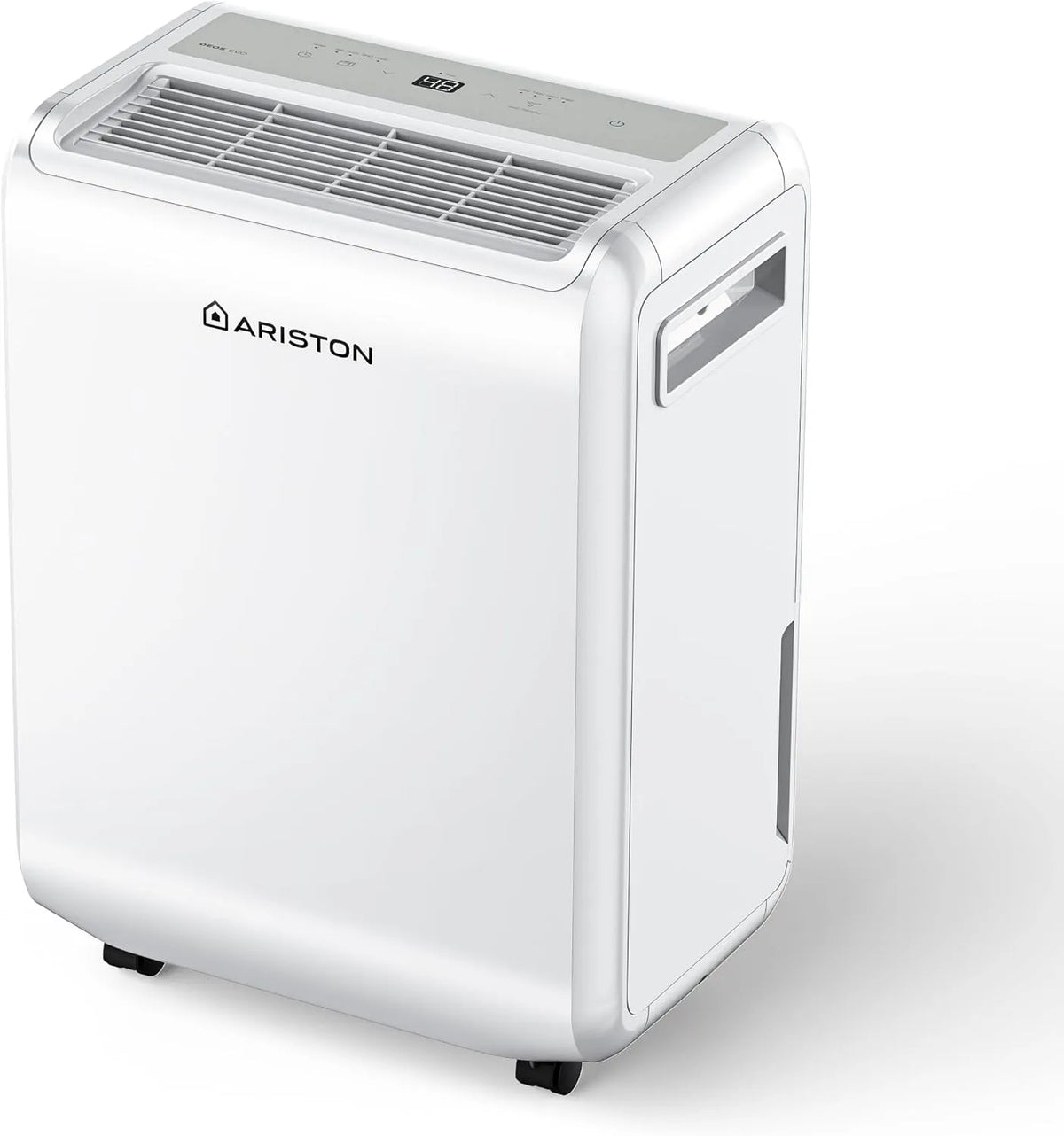 Ariston Luftentfeuchter DEOS 10 l/24, Maße 36 x 25,3 x 44 cm, 24 h, geeignet für bis zu 30, 35 m², Modell l, zu Hause, tragbar, für Badezimmer