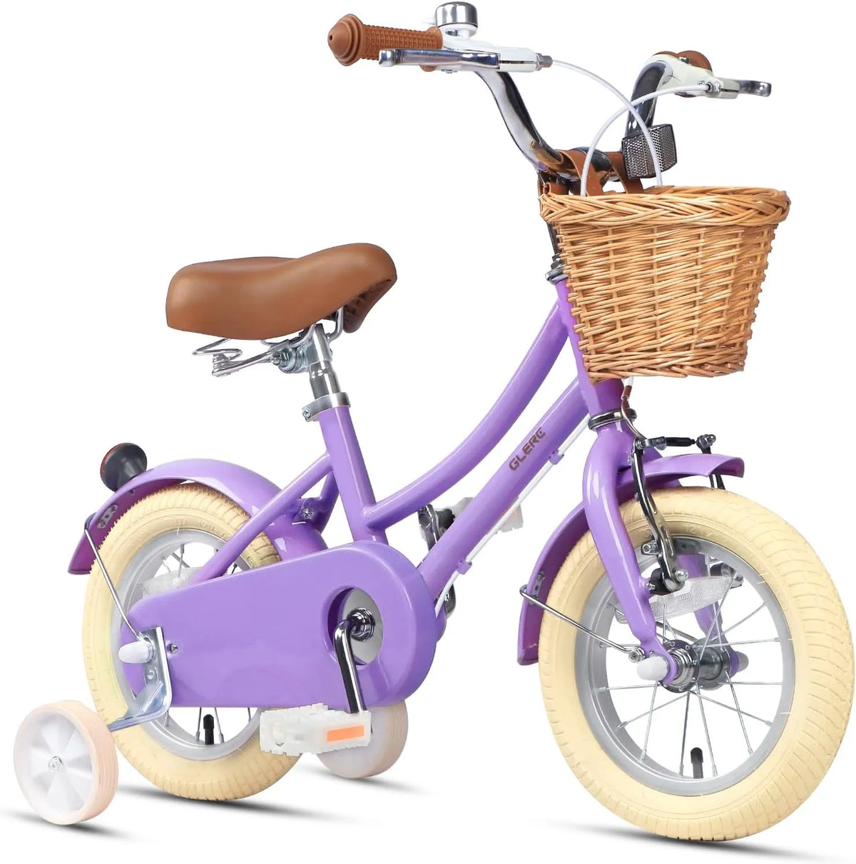 Fahrrad, Glerc 12-20 Zoll Kinderfahrrad mit Korb, für Jungen und Mädchen im Alter von 3 bis 12 Jahren, mit Klingel und Stützrädern, erhältlich.