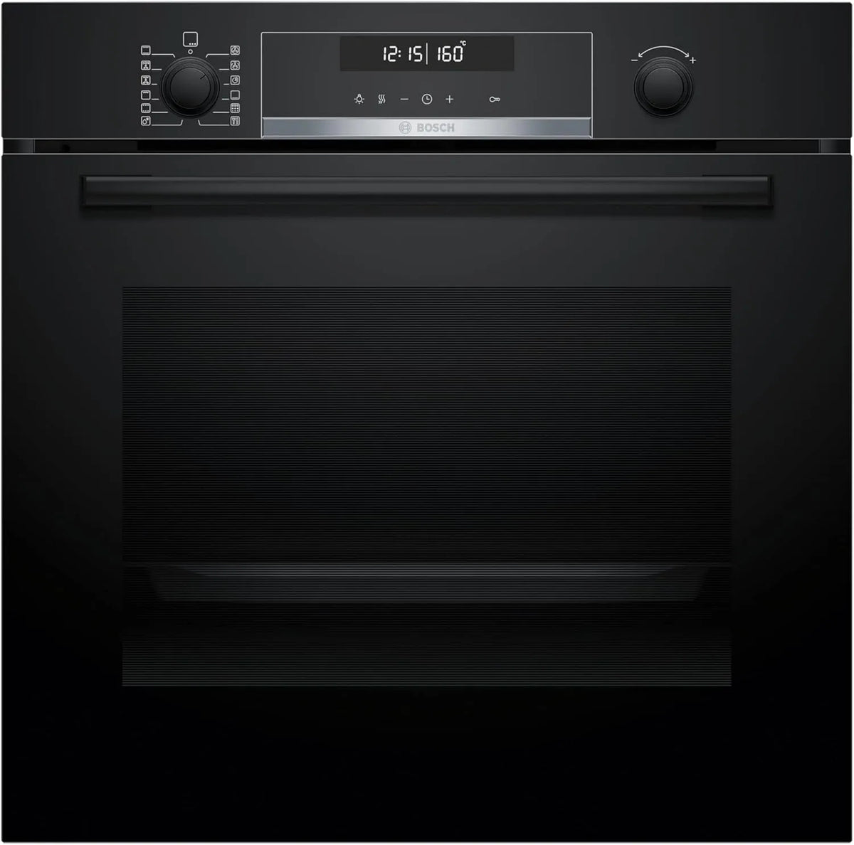 Bosch Backofen HBG578BB3 3D-Heißluftfunktion, Serie 6, Einbau, Maße 60 x 60 cm, Air Fry Funktion, Pyrolyse-Selbstreinigung, Soft Close, Versenkknebel