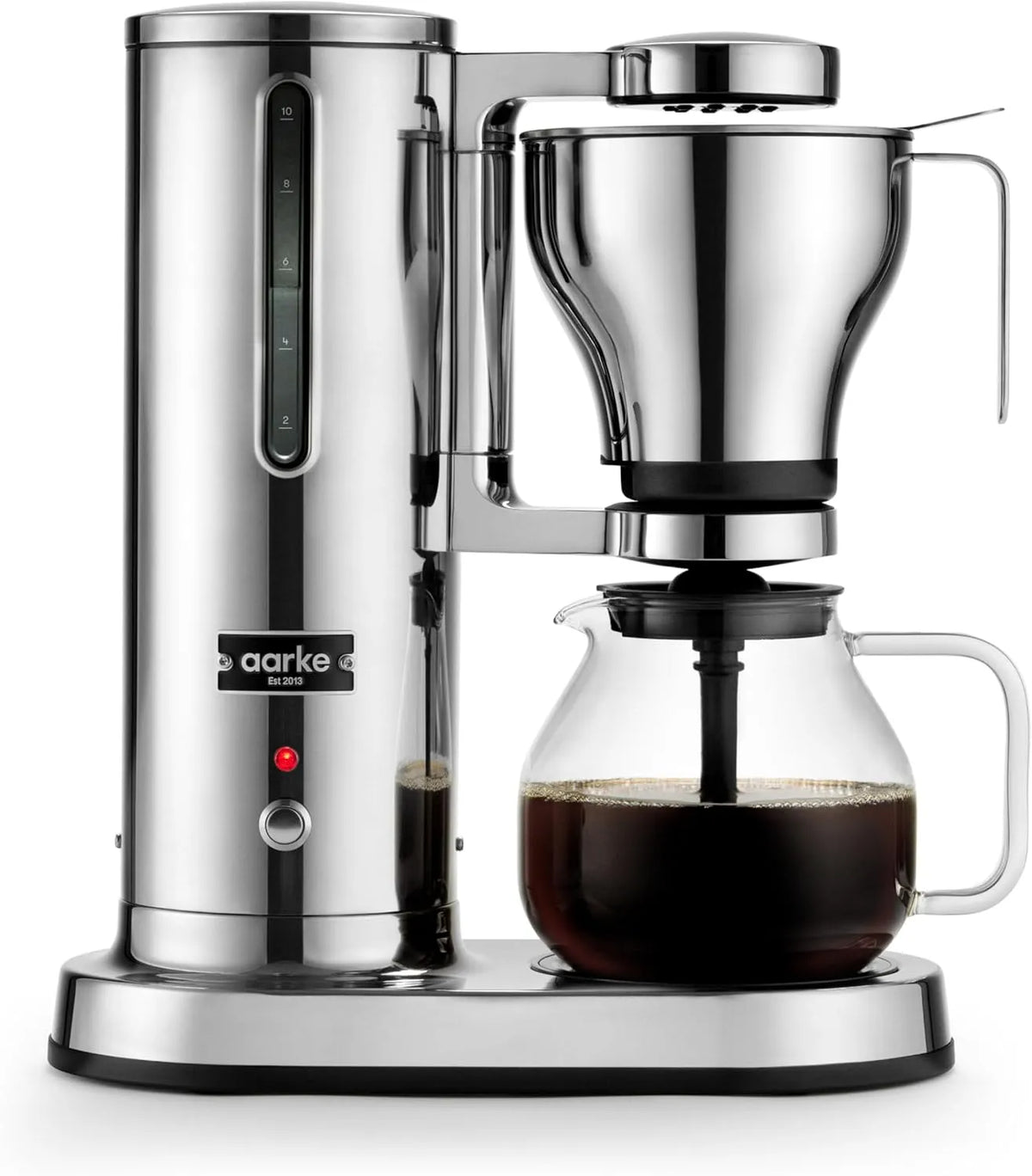 Kaffeemaschine 10-Tassen-Kapazität, Fassungsvermögen 250 ml -1.25L, aarke Filterkaffeemaschine, Elektrische, Glaskaraffe, Warmhaltefunktion