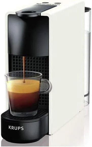 Krups Nespresso Kaffeemaschine YY2912FD, Essenza Mini Pure white Kaffeebereiter Kaffeekapsel Espresso Style Barista Kompaktmaschine