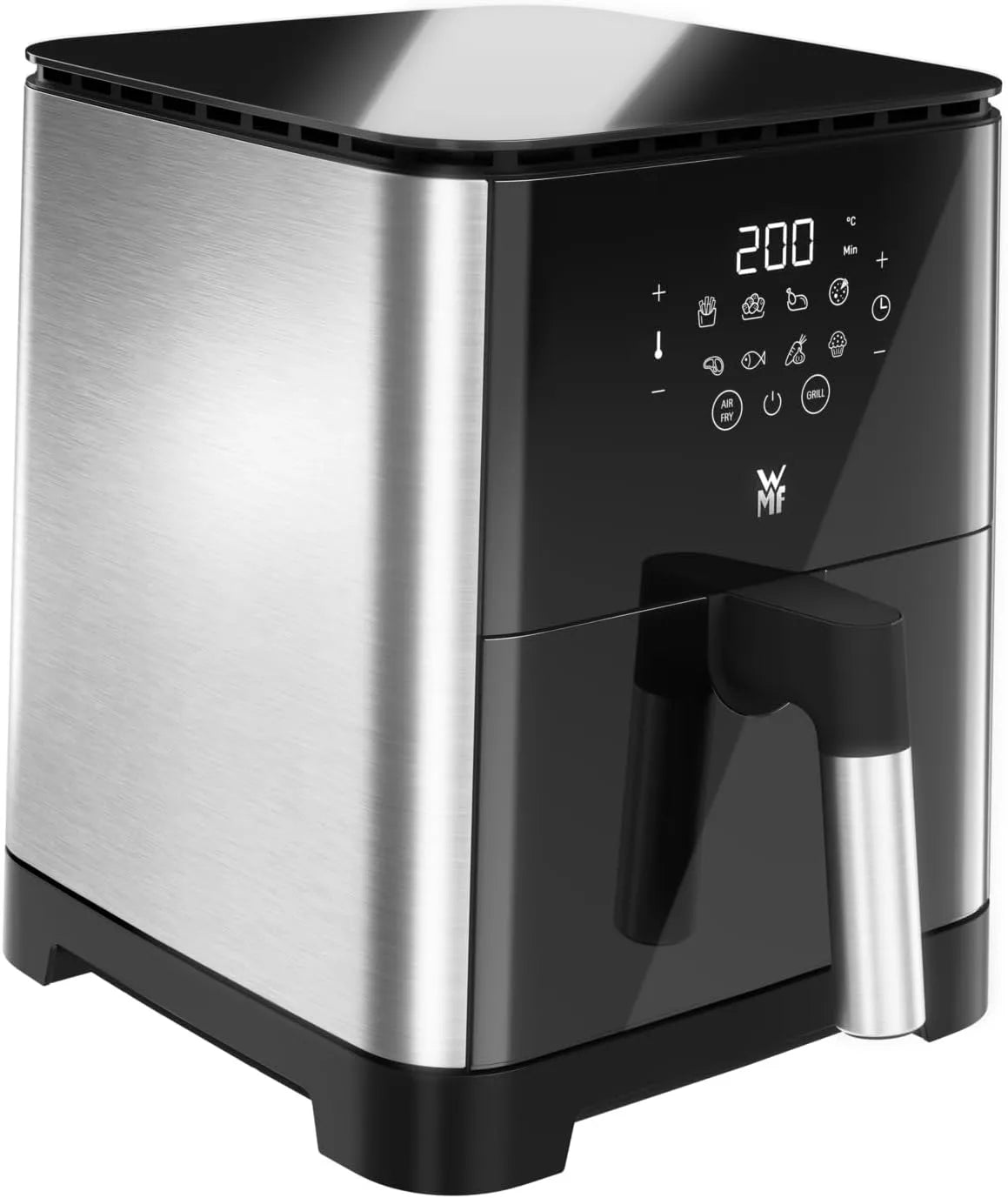 WMF Heißluftfritteuse, Fassungsvermögen 4,6l für 2-4 Personen, Multi Taste, gesundes Frittieren, Grillen, Leistung 1550 W, Airfryer, Dörren