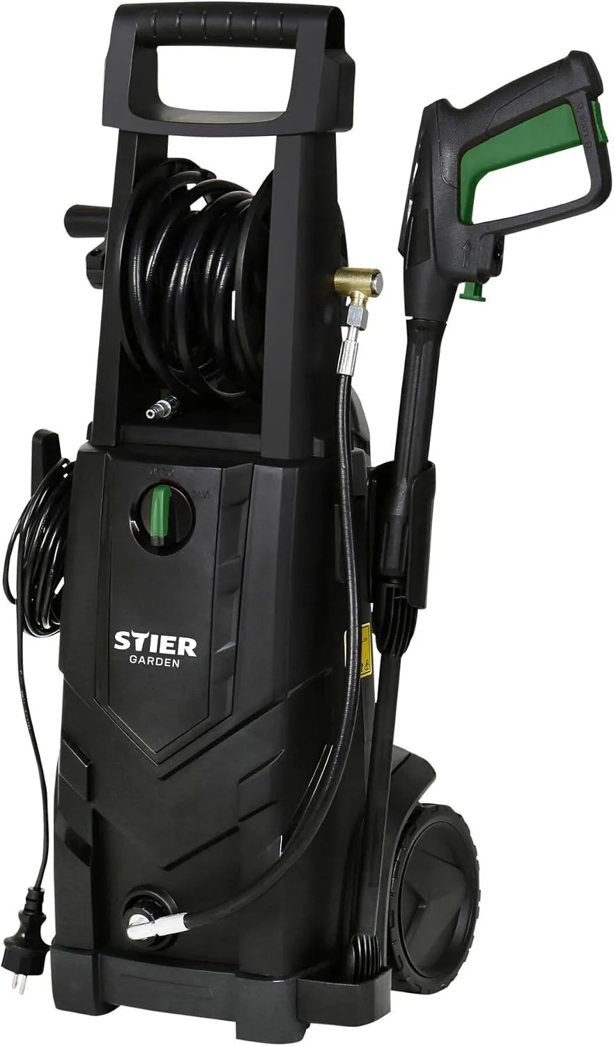 Hochdruckreiniger SDR-160 STIER, Leistung 2200 W, max. Druck 165 bar, max. Fördermenge 492 l/h, 10 Meter Arbeitradius, 5 Meter Schlauch, 2X Düsen