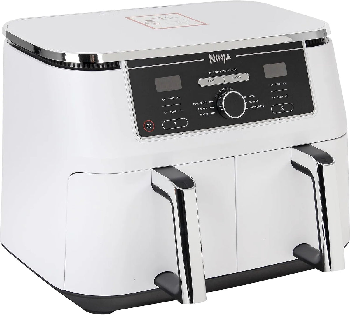 Ninja Modell AF400EUWH, MAX Foodi Dual Zone Heißluftfritteu weiß