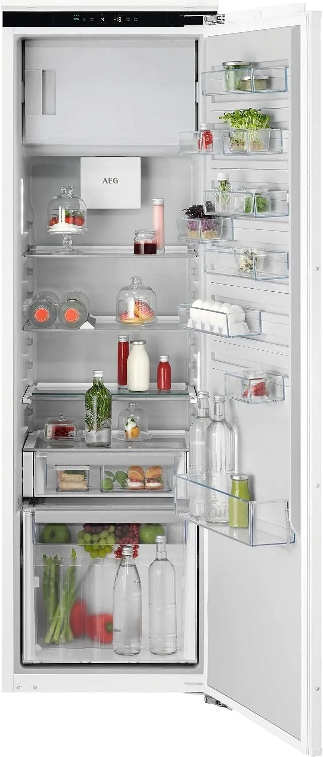 AEG Kühlschrank 4-Sterne-Gefrierfach 6000 TF6FS181DC, Einbau 178cm mit, Kühlen 261L, Gefrieren 22L, SoftClosing, LCD-Display, Festtür