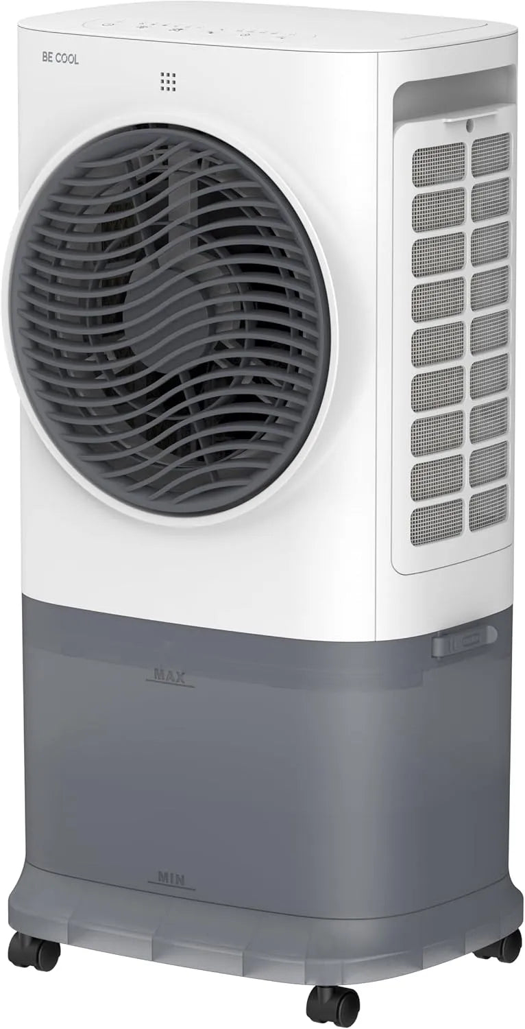 Modell Luftkühler mit WiFi BC6ACP2501W BE COOL, Fassungsvermögen 6,5L Wassertank, 340 m³/h Luftleistung, 3 Modi, ≤50dB, Timer, Fernbedienung, mobil