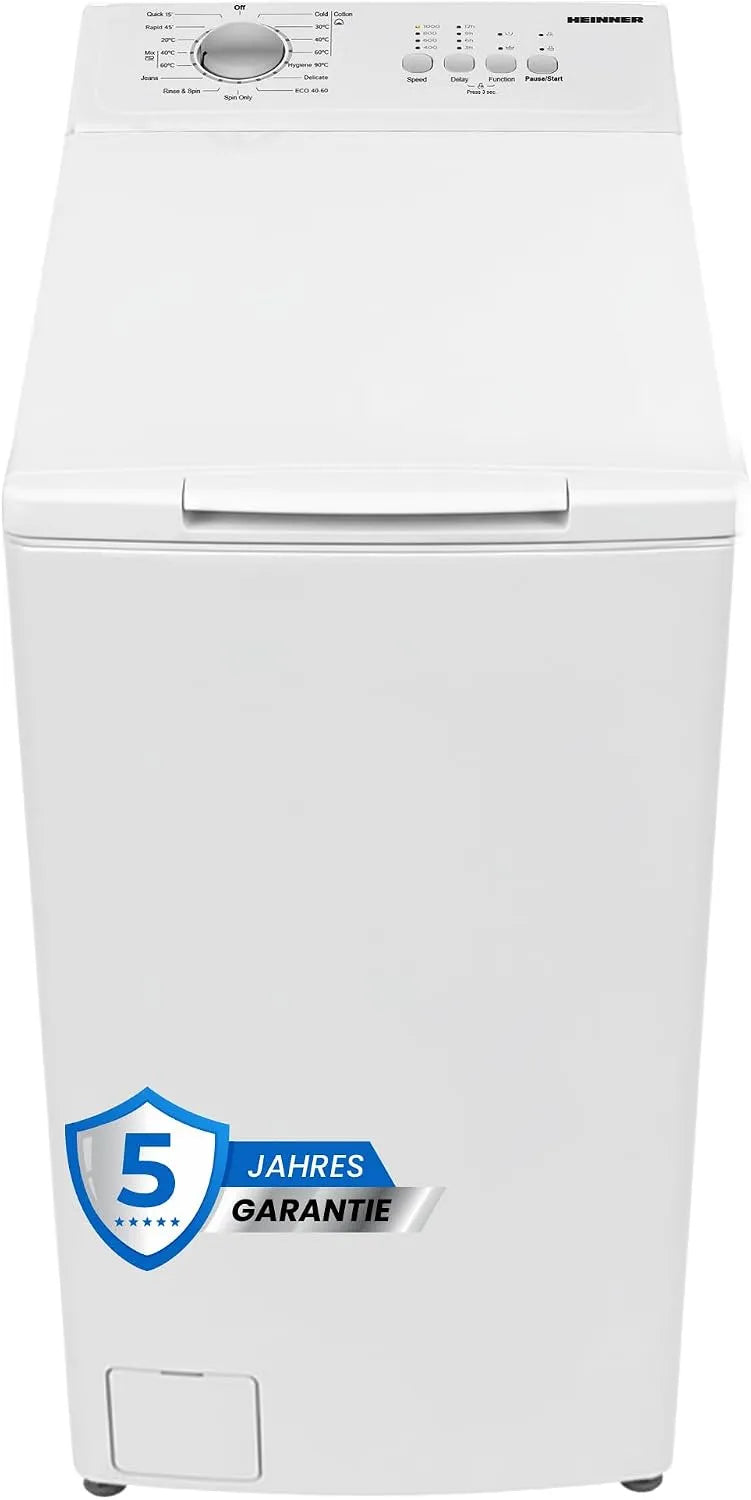 Waschmaschine HWM-TL6010C++ 1000, Gewicht 6 kg Toplader, 15 Betriebsprogramme, 5 Jahre für Zuverlässigkeit, Energieklasse C, min