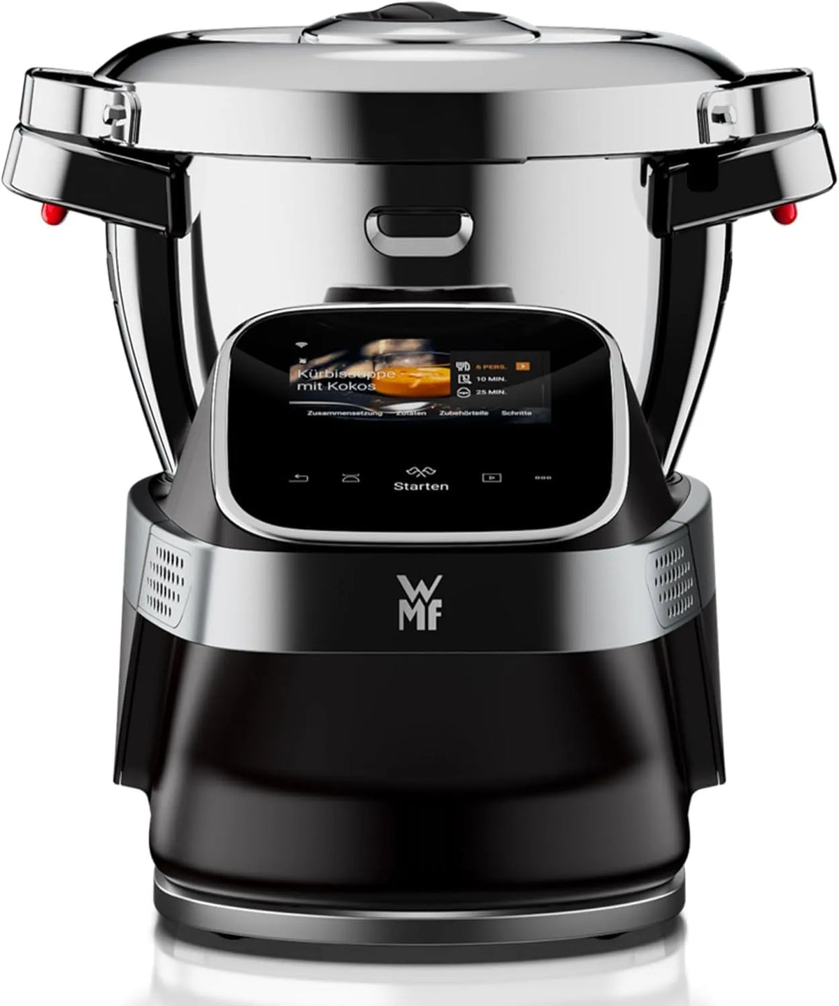WMF Küchenmaschine, 14 Kochprogramme, Kochschüssel 3l, Avantgarde mit Kochfunktion, besonders leise, WLAN, Touchscreen, intuitive App, Rezepte