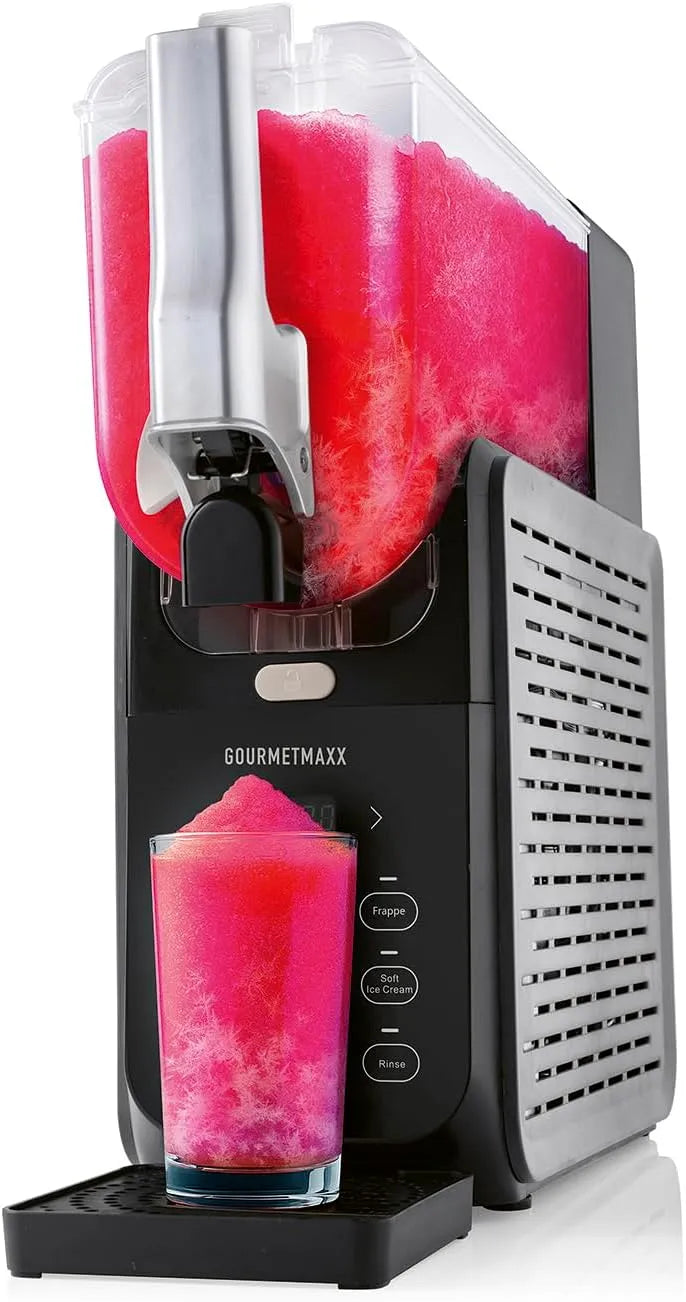 Eismaschine, Slush Ice Maker mit 5 Modi, Fassungsvermögen 2,8 L, GOURMETmaxx FreezeUp Slush Eis Maschine, Slushmaschine für Slushies, Milchshakes