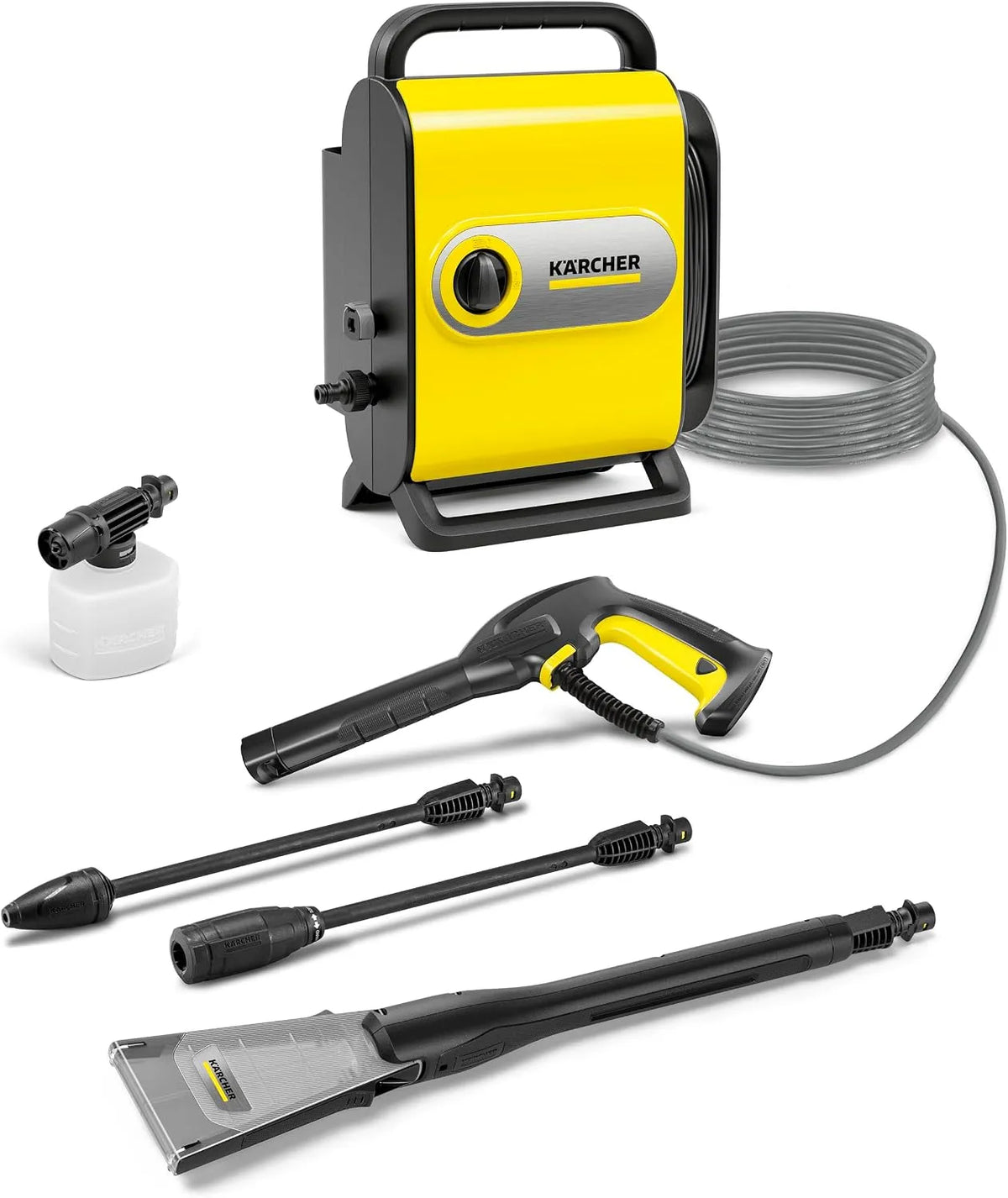 Kärcher Hochdruckreiniger, Fördermenge max 420 l/h, extrem leise, gelb, Druck: max. 130 bar, K Silent eco!Booster