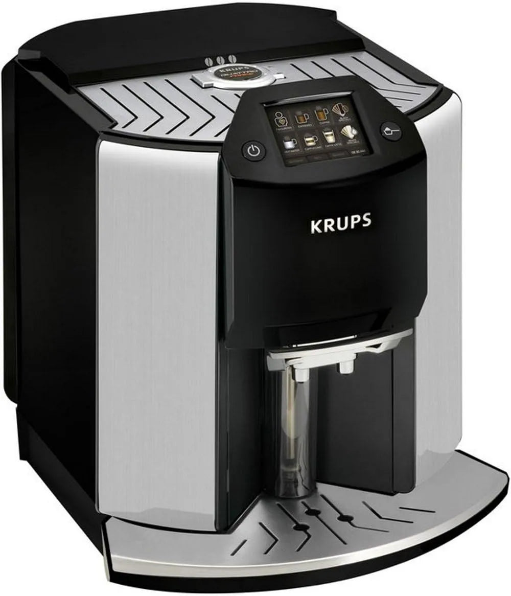 Krups Kaffeevollautomat EA907D, mit Heißwasserfunktion und Aqua Filter System, Edelstahl, in Schwarz