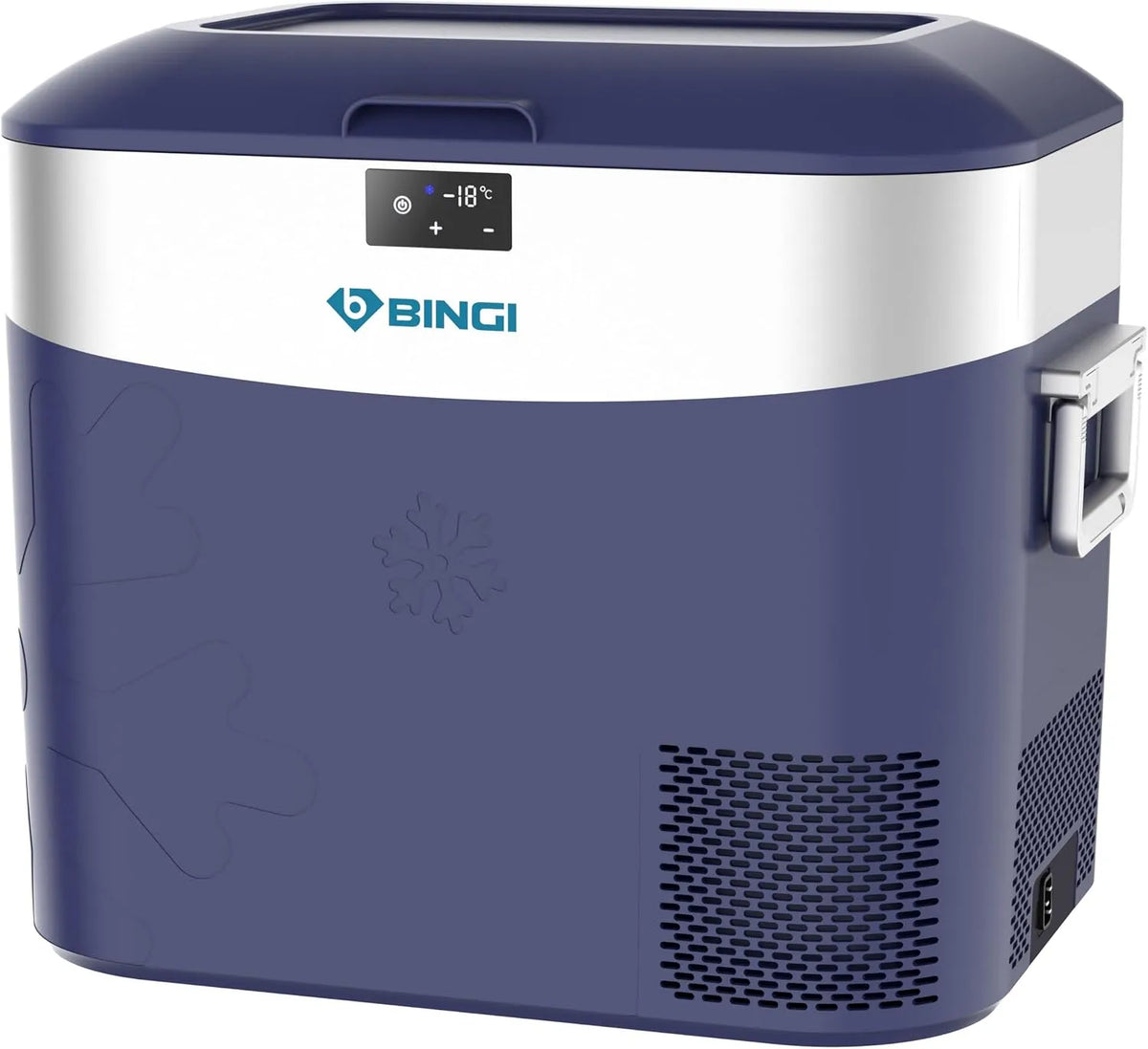 Kompressor BINGI, Kühlbox 22L Tragbarer Auto Kühlschrank 12/24V DC und 230V AC Mini Gefrierschrank für Auto, 15℃ bis -18℃, LKW, Camping