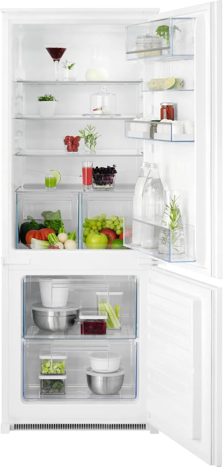 AEG Kühl-Gefrierkombination 5000 TSC5S141DS, Fassungsvermögen 160 L Kühlen & 57 Liter Gefrieren, Sensoren schützen Frische, weniger Eisbildung, LED