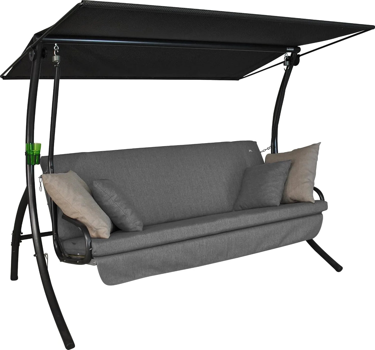Bett, inklusive. -Funktion, Liegen & Entspannen, Made in Germany, Hellgrau, ANGERER Hollywoodschaukel Drift Smart, Schaukel zum Sitzen