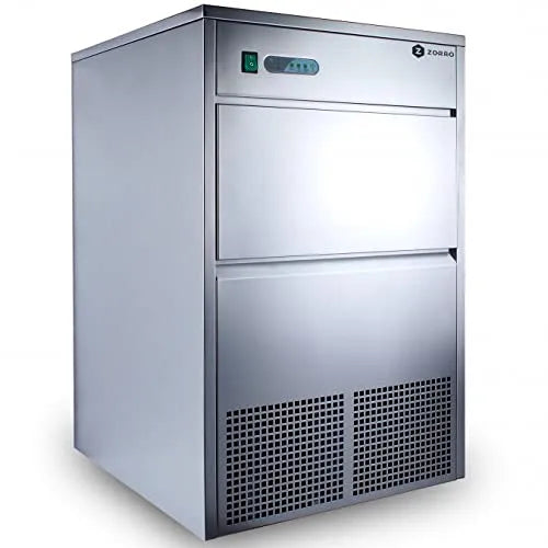 ZEB 50 ECO ZORRO Eiswürfelbereiter, 50kg/24h, Gewicht 50kg, Eiswürfelmaschine Gastro, inklusive. Zubehör