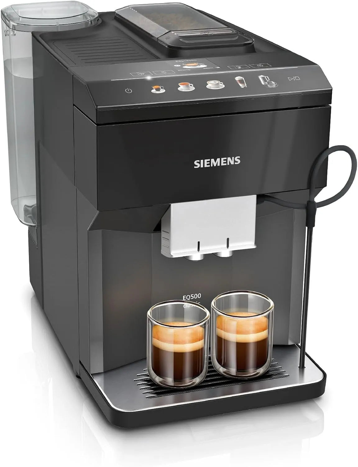 Siemens Kaffeevollautomat EQ500 TP511E19, App-Steuerung, Cold Brew, Vollfarbdisplay, Doppeltassenfunktion, autom. Dampfreinigung, einfache Wartung