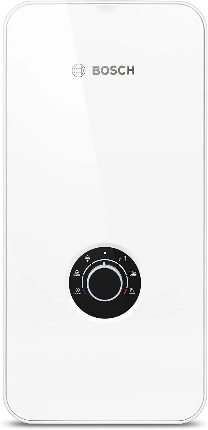 Bosch elektronischer Durchlauferhitzer Tronic 21/24/27 kW 5000, Spannung 400 V, umschaltbar, druckfest, stufenlose Temperaturwahl, moderne Glas-Optik