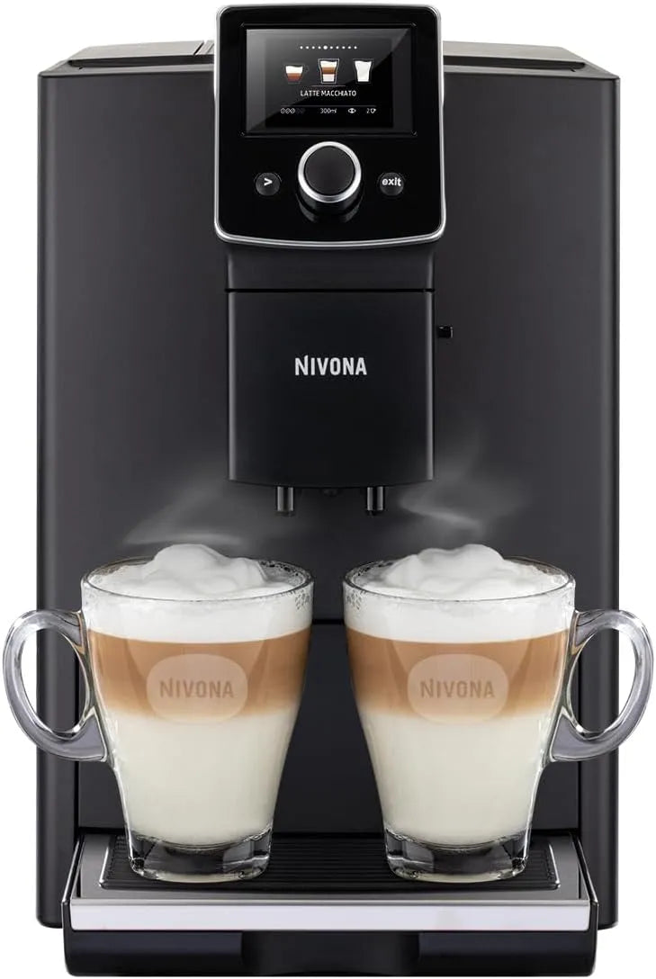 Kaffeevollautomat NICR820 NICR 820 Nivona, in Schwarz, chrom, Onetouch Vollautomat mit ABS Aroma Balance System