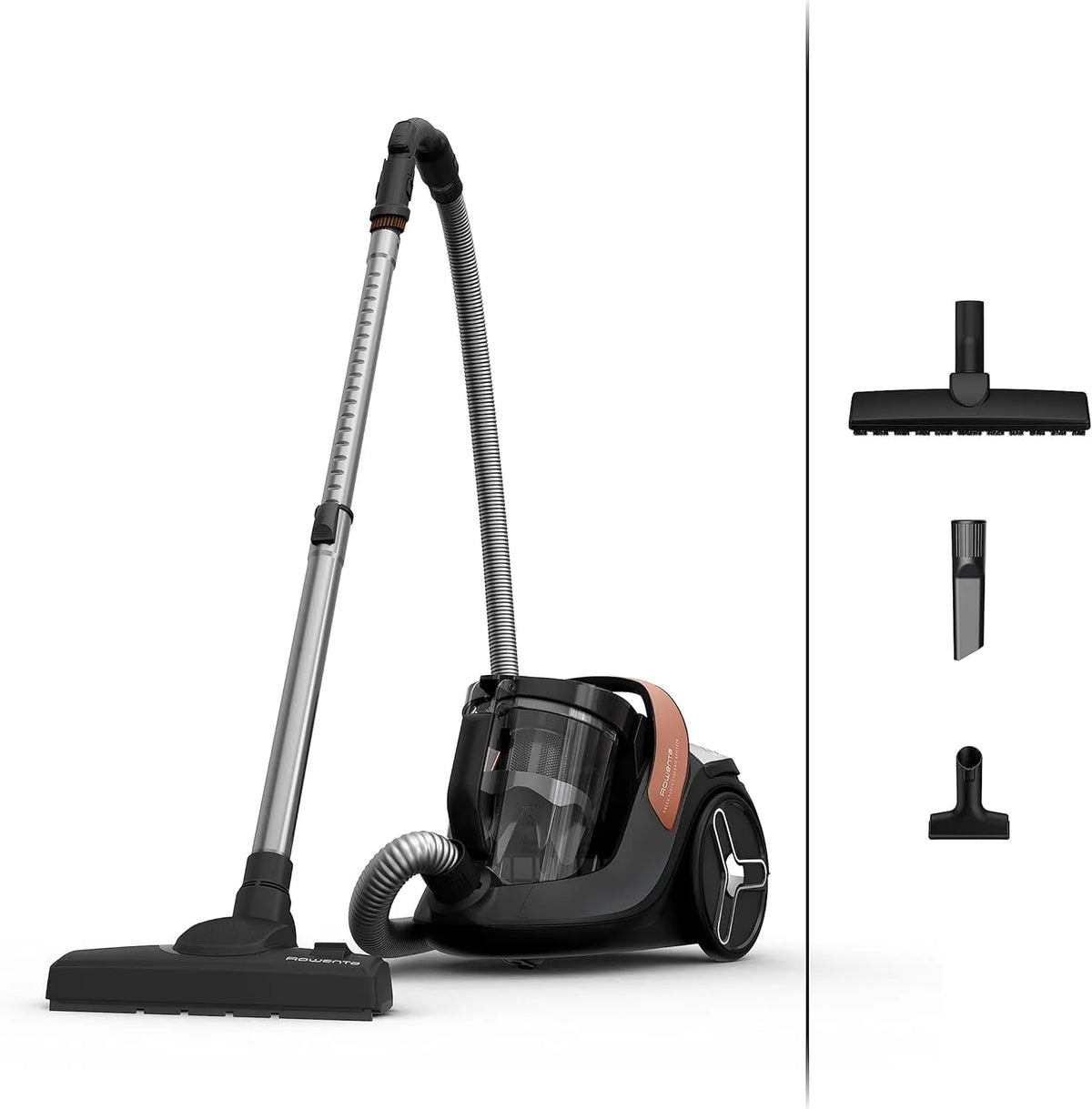 Rowenta Bodenstaubsauger RO7C30, 2,5l XXL-Fassungsvermögen, Green Force Cyclonic Effitech, für alle Böden geeignet, 500 Watt, ohne Beutel
