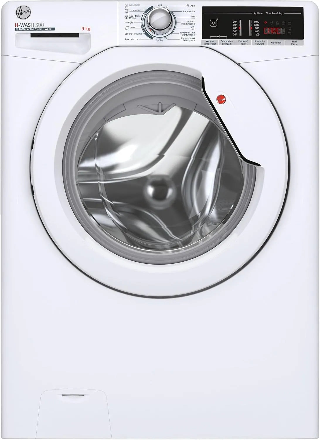 Hoover Waschmaschine H-WASH 300 LITE H3WOSQ495TA4-84, Gewicht 9 kg, Wi-Fi + Bluetooth, ActiveSteam Dampffunktion