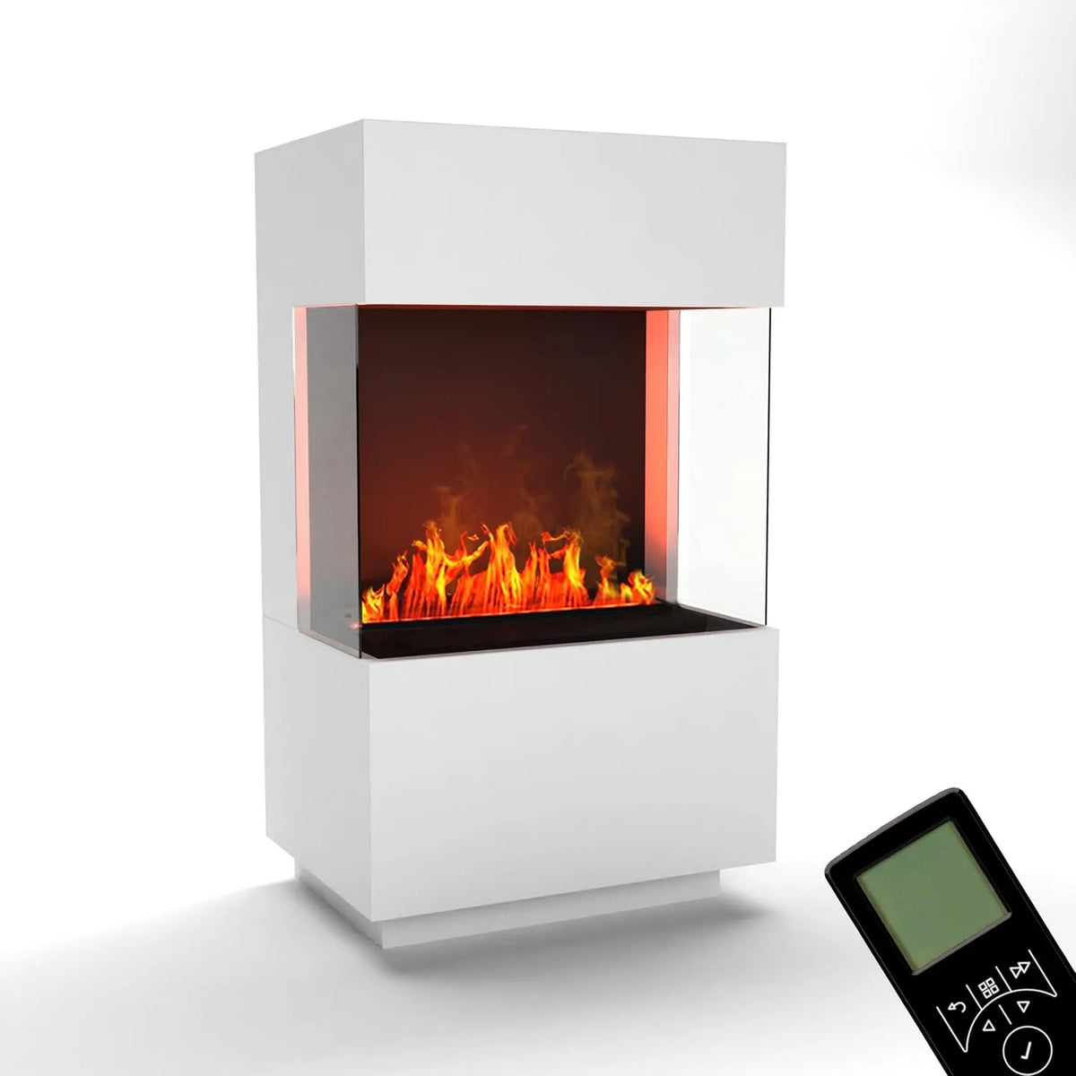 Elektrokamin 3D-Flammen, GLOW FIRE Wasserdampf Kamin OGF 1 Mini, Maße 55x96x40 cm, Opti-Myst 400 Elektro Kamin, Standkamin, mit realistischen LED