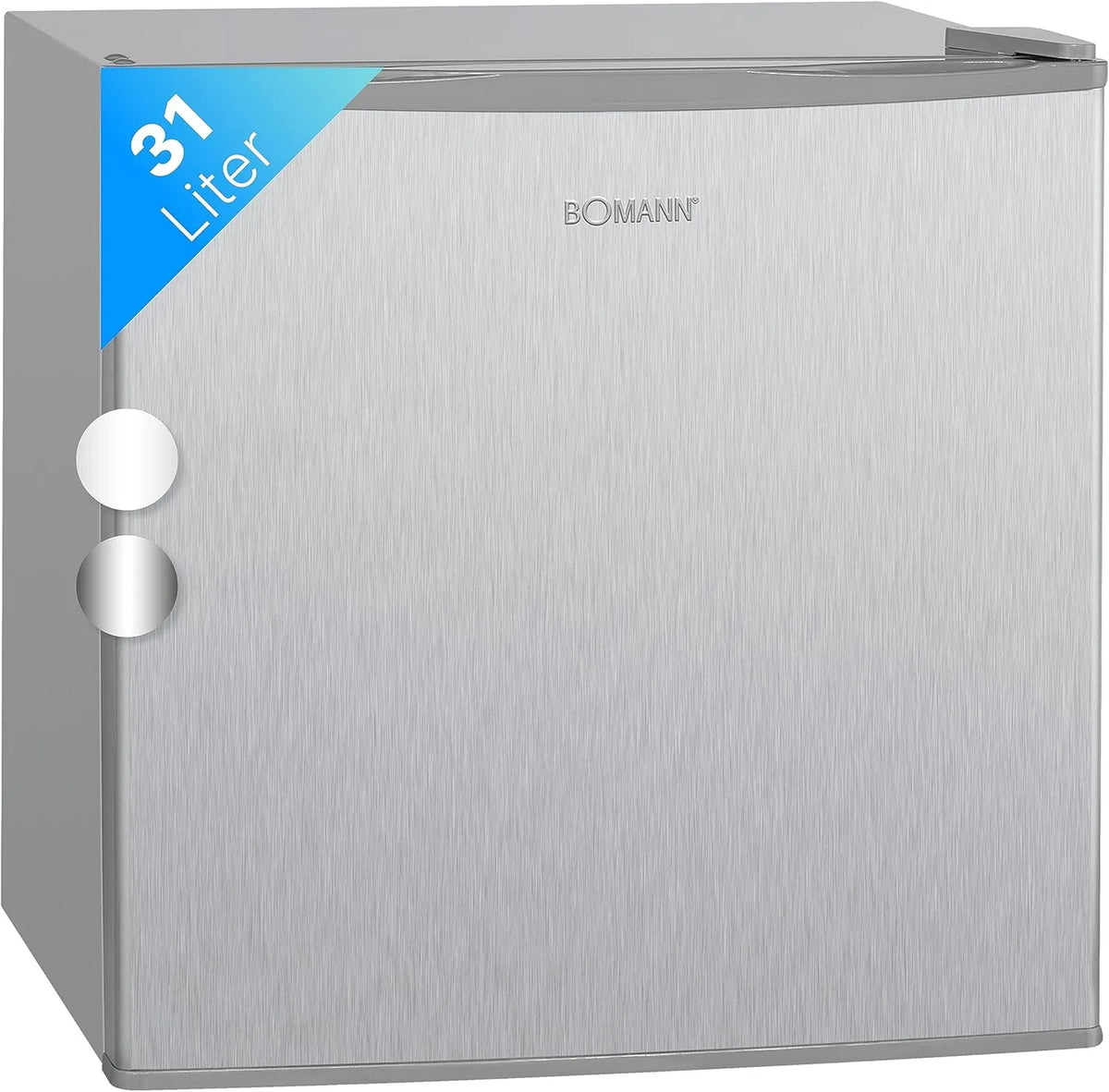 Bomann Gefrierschrank GB 341.1, Gefrierbox 31L Nutzinhalt, Mini mit 4 Sterne-Kennzeichnung, klein mit Gitterablage, inox
