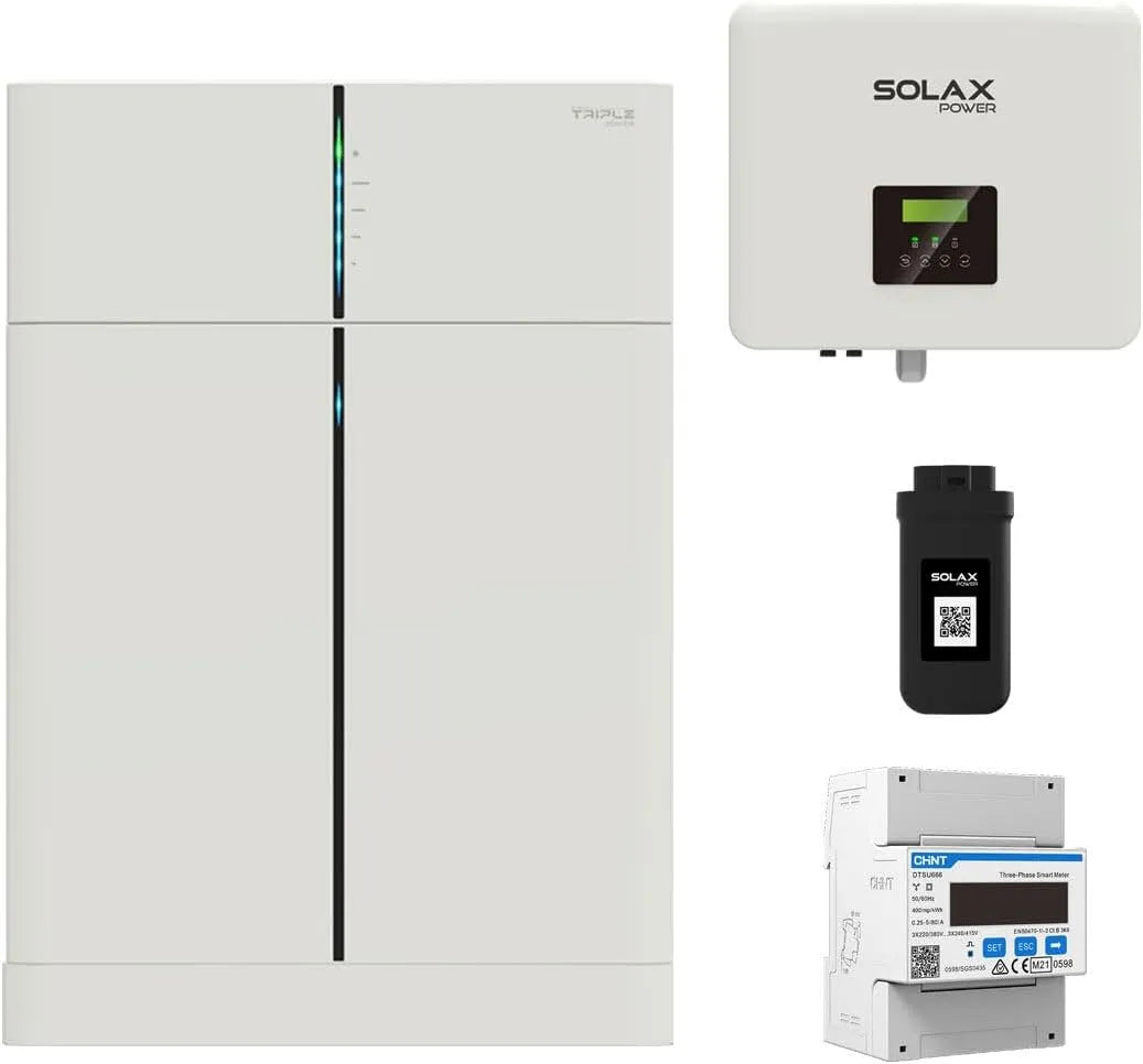 X1-Hybrid SolaX, 0% MwSt §12 III UstG G4 3kW Hybrid Wechselrichter mit 3 kWh Solarspeicher-Set