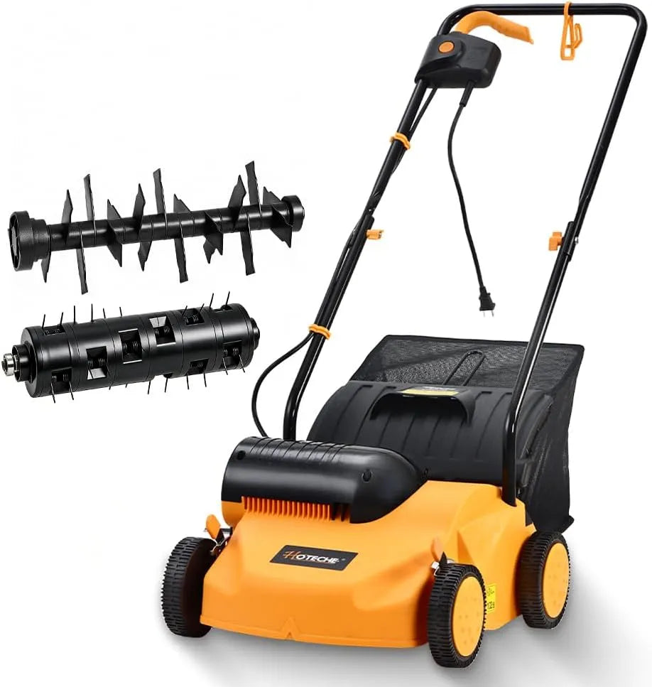 Modell 2500U 2500U 2500U/min, Hoteche 1300W Elektro-Vertikutierer, min 320MM Arbeitsbreite, Fassungsvermögen 35L Grasfangkasten, Farbbox