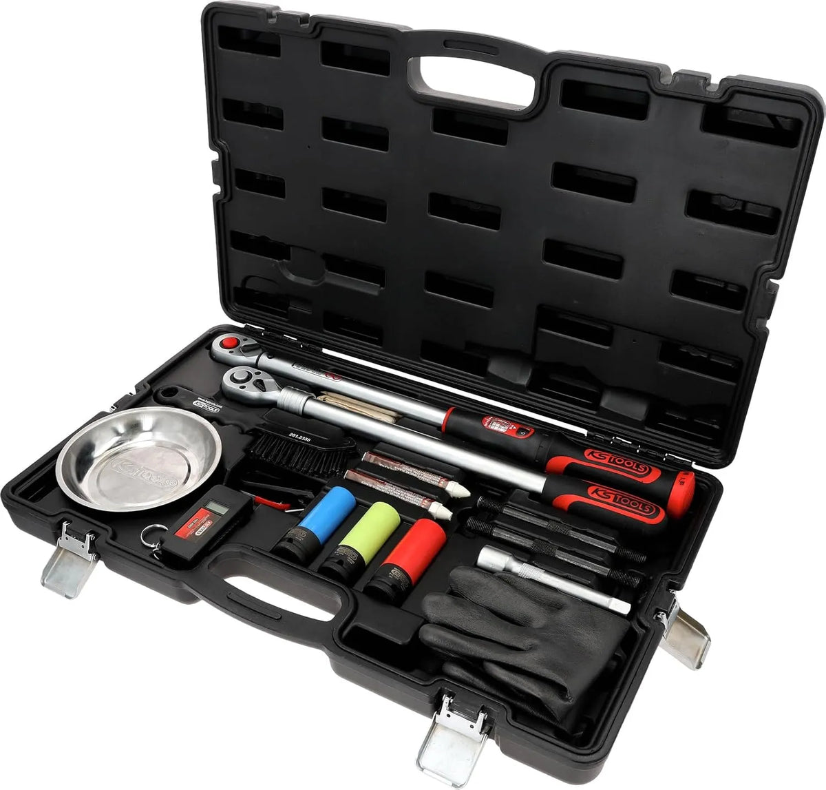 516.2450 MASTER Radwechsel-Service-Satz mit 1/2' INFINITOOL Ratschen-Drehmomentschlüssel KS Tools, 200 Nm, 18-tlg