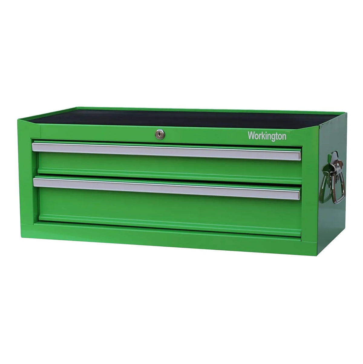 2 Schubladen 4008 Workington Industrielle, tragbar Metall-Zwischenbox, Breite 66 cm, Werkzeug-Aufbewahrungsbox, Organizer, Grün