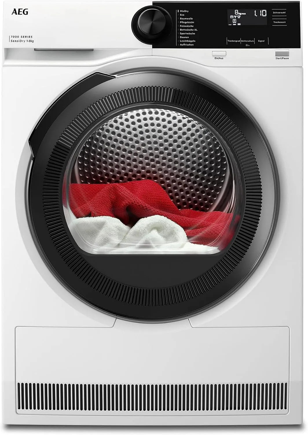 AEG Wärmepumpentrockner 7000 TR7T65680, Gewicht 8 kg, Serie: SensiDry schonendes & energiesparendes Trockenverfahren, neue Energiekl. C, Schontrommel