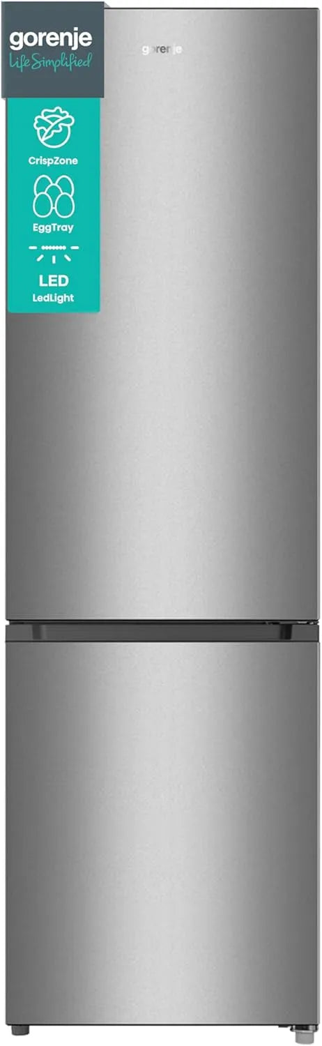 Gorenje Modell, Höhe 180 cm RK 4182 PS4, Kühlen 198 L, 39dB, Gemüsefach, Farbe Grau, Gefrieren 66 L, Kühl-Gefrier-Kombination, LED Beleuchtung