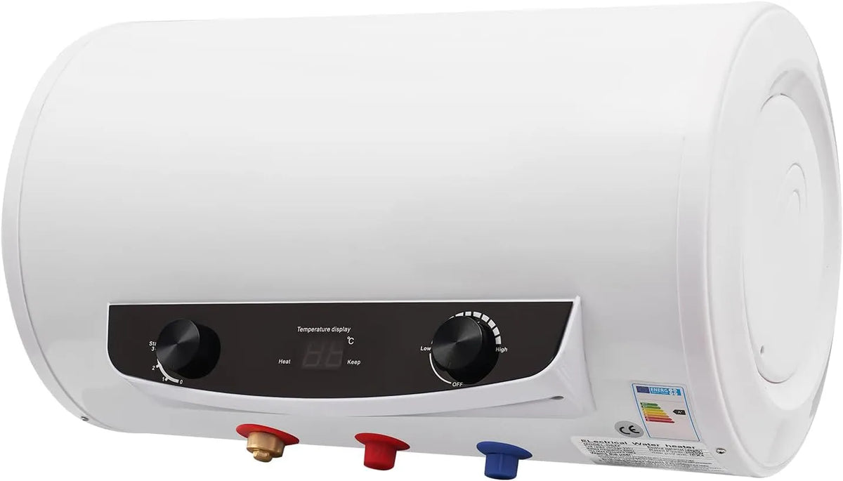Warmwasserbereiter IPX4 0.7MPa, Fassungsvermögen 30L, Weiß, Leistung 2000W Elektronischer Durchlauferhitzer Küche 25-75°C 35L Warmwasserspeicher