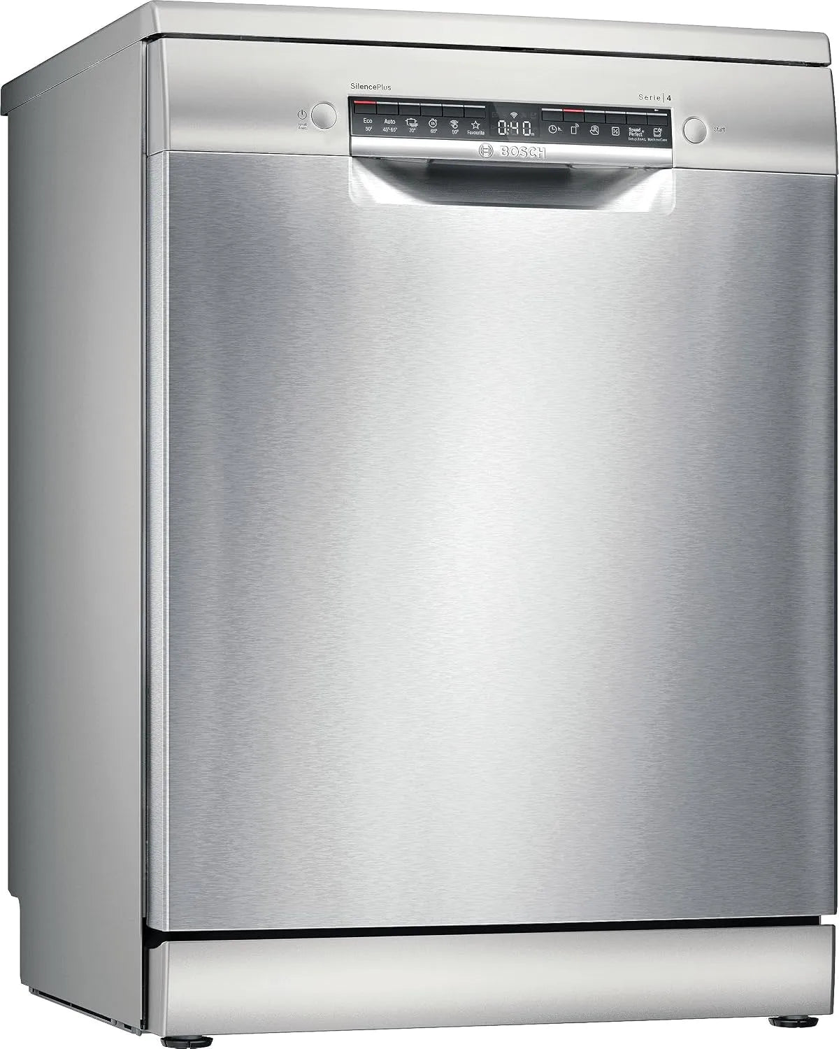 Bosch Geschirrspüler SMS4EMI06E, Serie 4, Freistehender, Breite 60 cm, Silver Inox