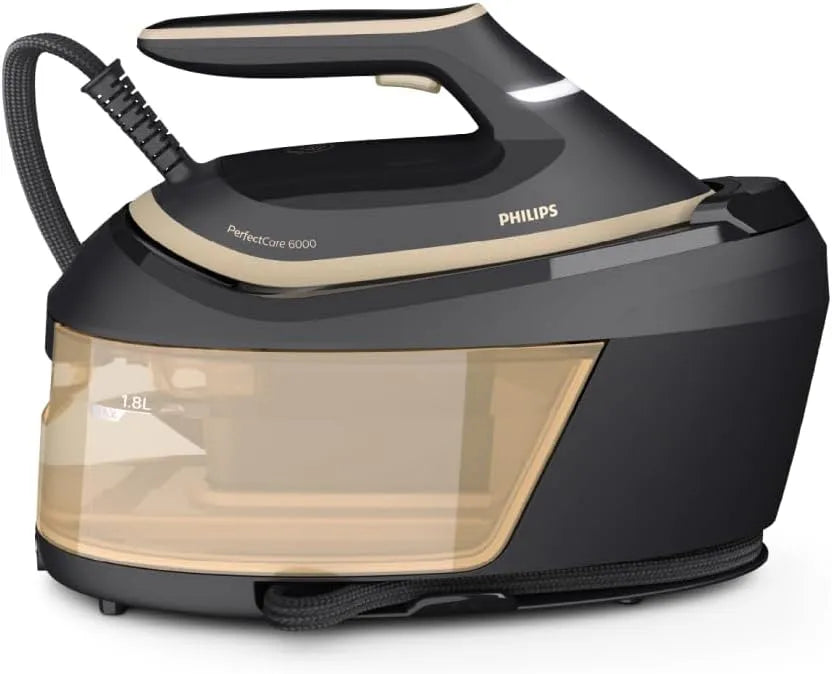 Philips Modell, PerfectCare Series Dampfbügelstation 6000 PSG6064/80, Fassungsvermögen 1,8L Abnehmbarer Wassertank, Leistungsstarker Dampf