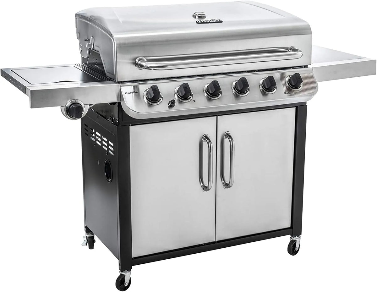 Char-Broil Gasgrill, Convective 640 S XL, 6 Brenner mit Seitenbrenner, Edelstahl
