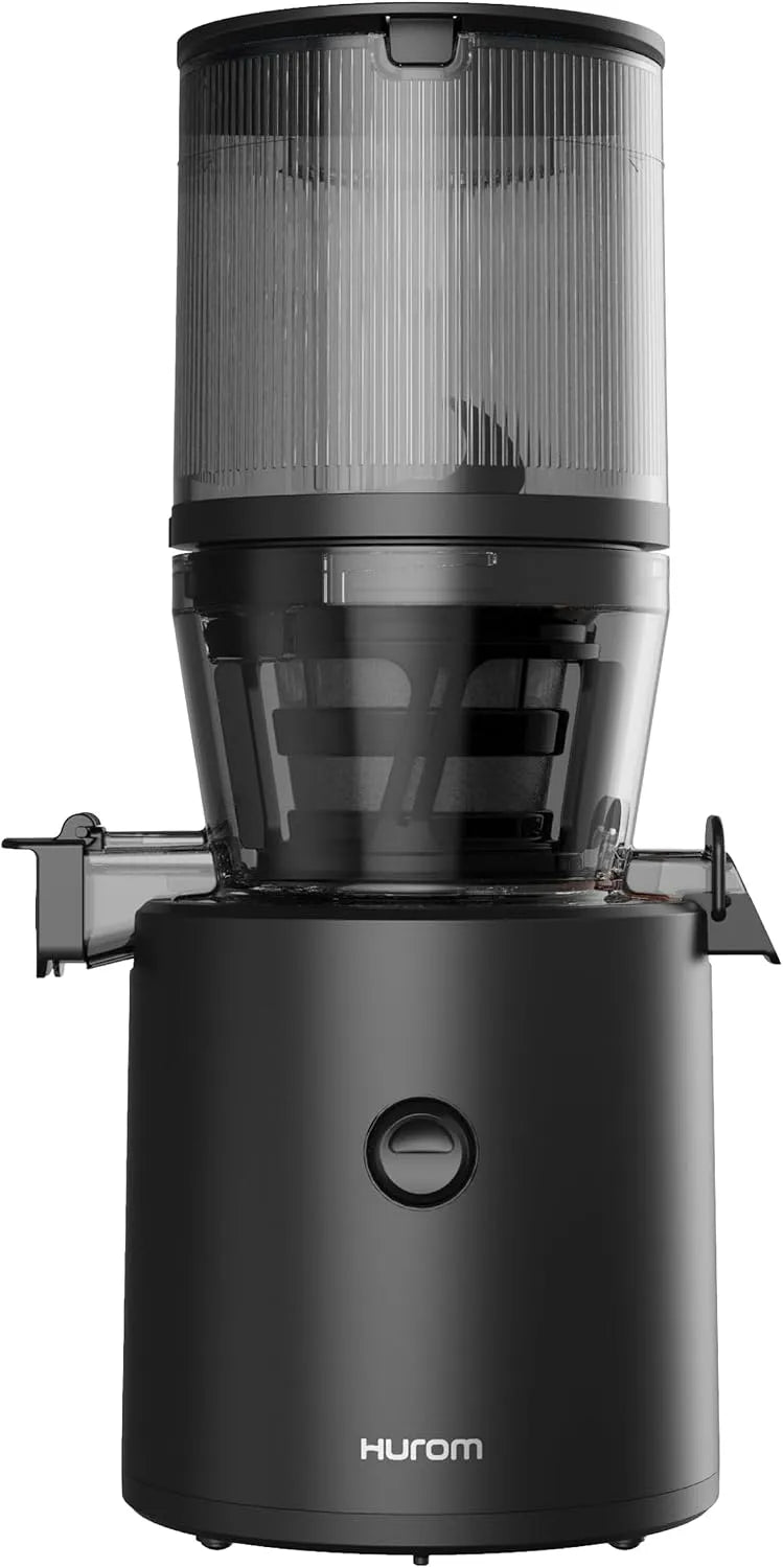 Entsafter H320N, 200 Watt, Ruhiger Motor, Elektrische Kaltpresse, in Schwarz, Leicht zu Reinigen mit Großem Behälter und Siebfilter 2L, BPA Frei