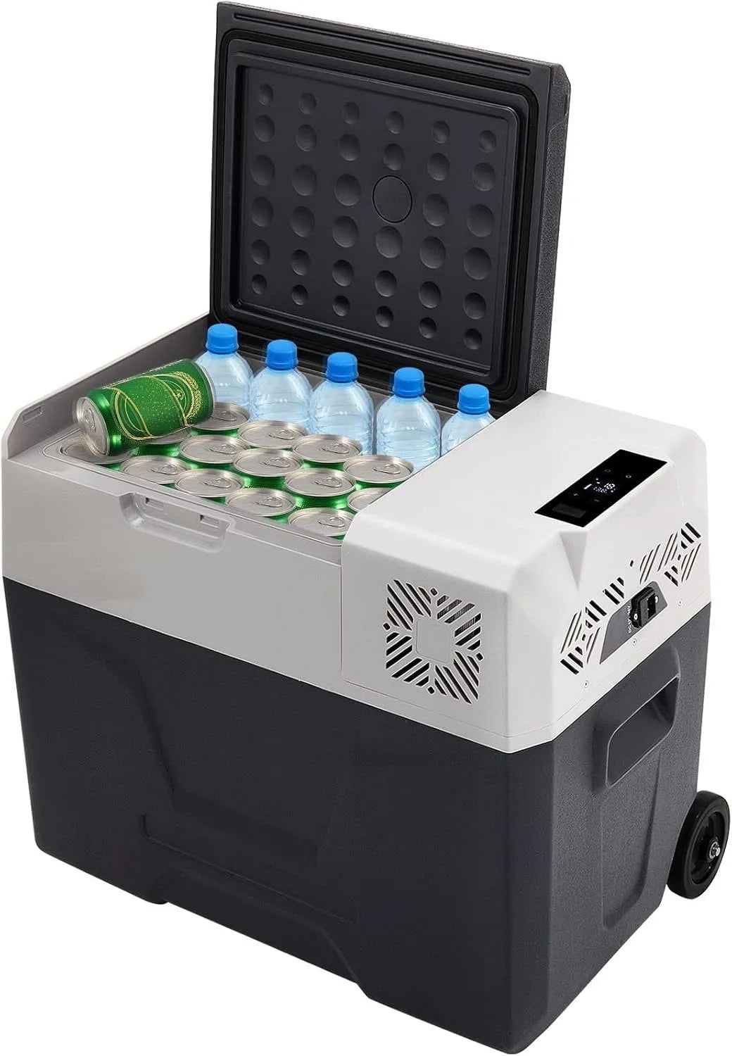 Vevor Kühlschrank, Fassungsvermögen 50L Autokühlschrank Kompressorkühlbox Mini KühlschrankUrlaub Isolierbox Mini Kühlbox Auto und Steckdose